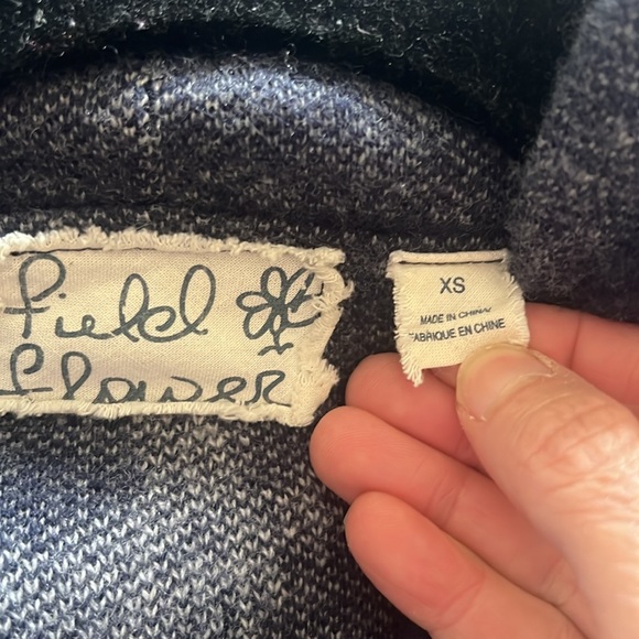 Unique and beautiful wool Anthropologie wrap sweater - Picture 2 of 5